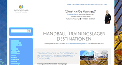 Desktop Screenshot of handballtrainingslager.com