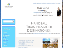 Tablet Screenshot of handballtrainingslager.com
